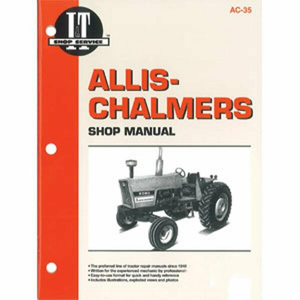 Aftermarket SHOP MANUAL Fits Allis-CHALMERS 6060, 6070, 6080 NoAC-35 - pm IT MAW70-0004